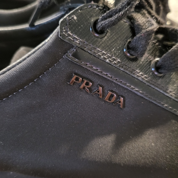 Prada lace up sneakers, sz 40 - Picture 2 of 5
